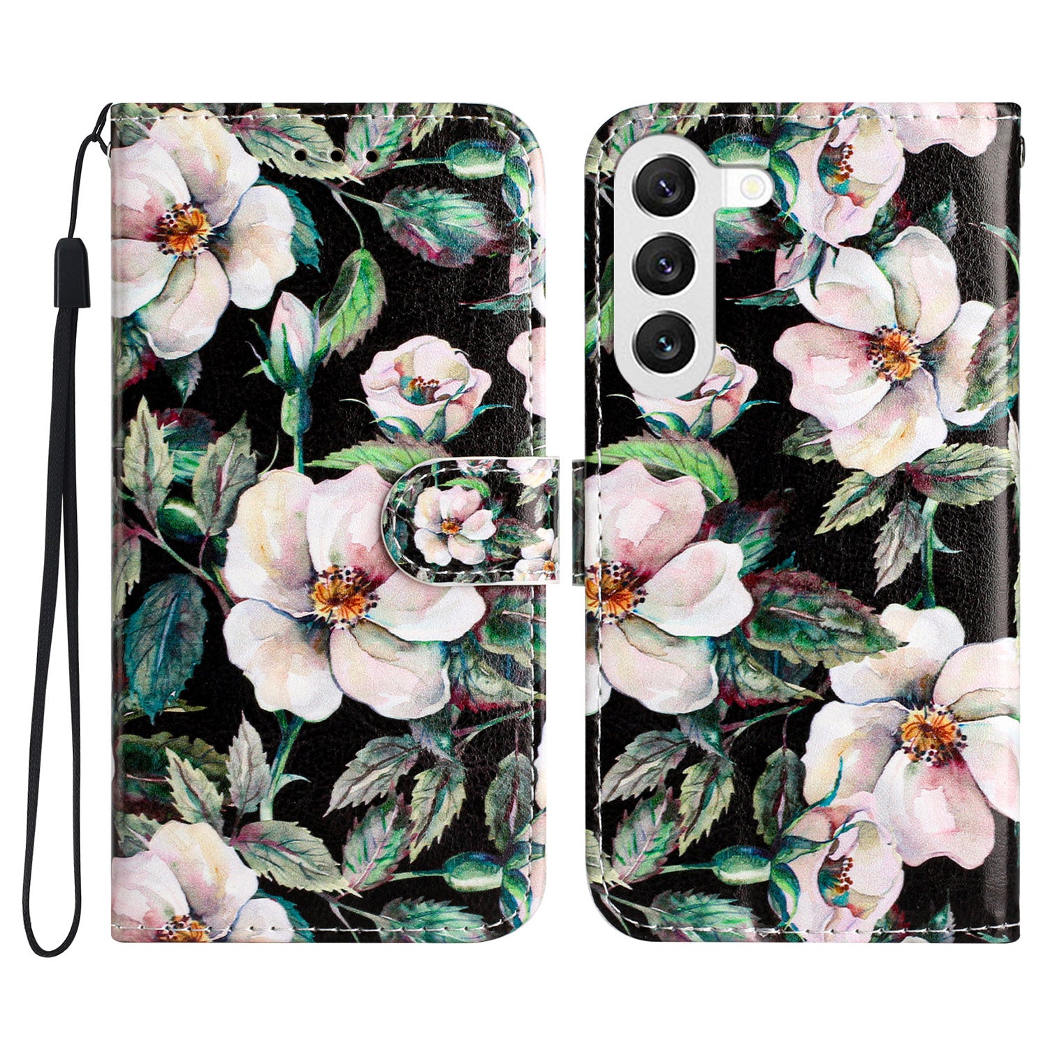 Til Samsung Galaxy S23 Mønsterudskrivning Stødsikker telefontaske Foldestander Læderpungcover Til Samsung Galaxy S23 Mønsterudskrivning Stødsikker telefontaske Foldestander Læderpungcover